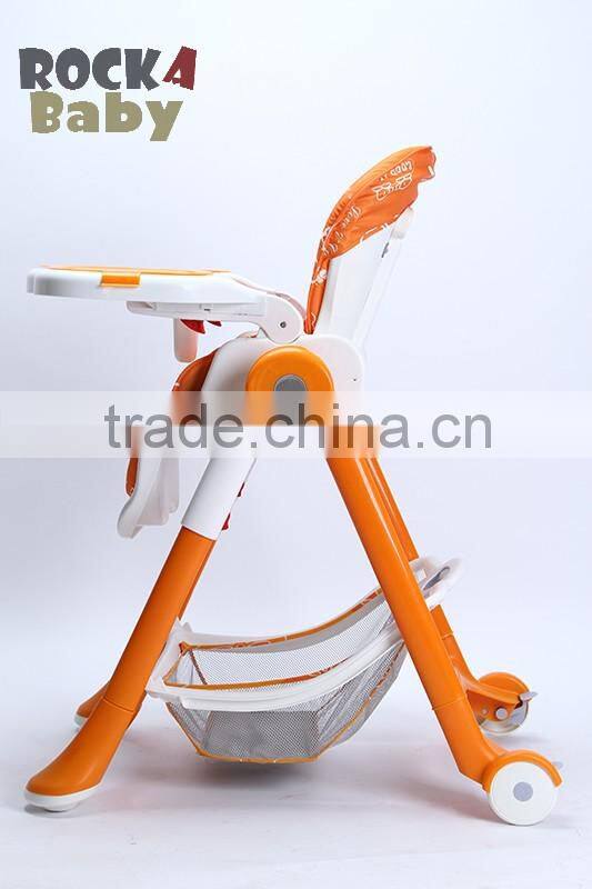 new design European design high quality feeding baby high chair for indoor use