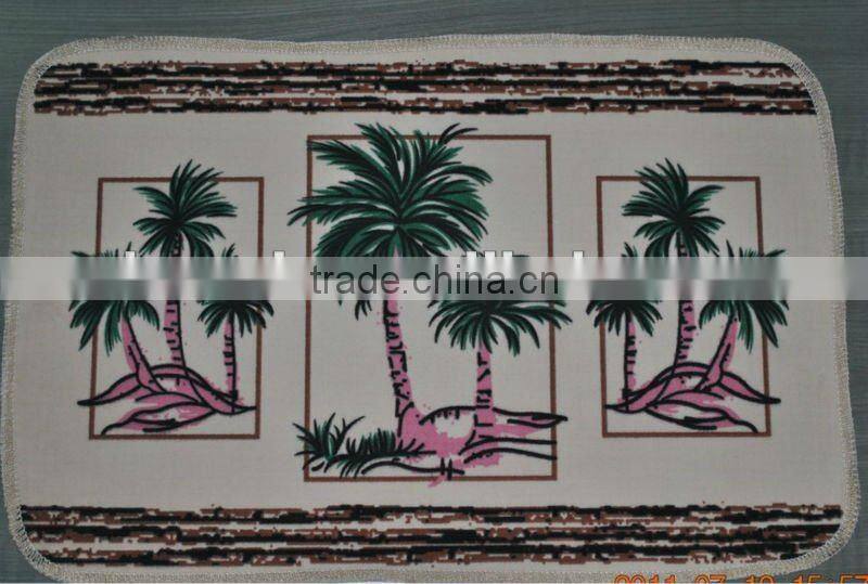 colorful design printed, good quality with cheap price door mat