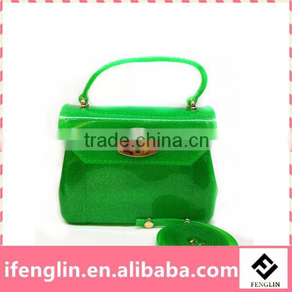 stylish pvc handbag custom crystal clutch bag for woman
