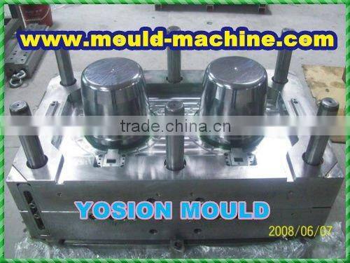 plastic print bucket with cover mould