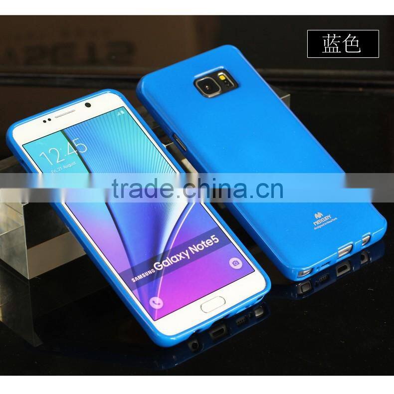 2016 High quality Newsets mercury Soft TPU Cellphone cover case for Samsung note 5 phone case