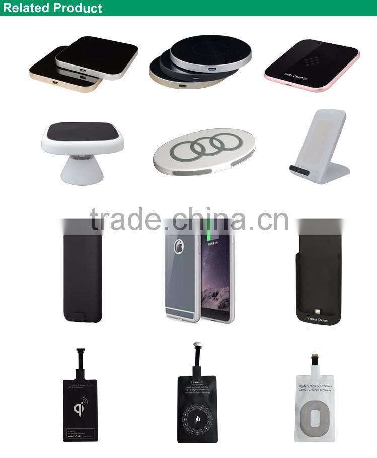 Customize Logo product qi wireless phone charger for huawei p8 lite and other smart phone
