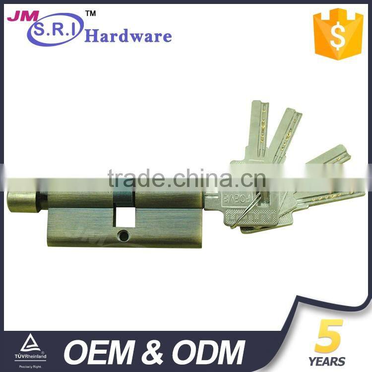 Hot sale brass material door cylinder lock with knob