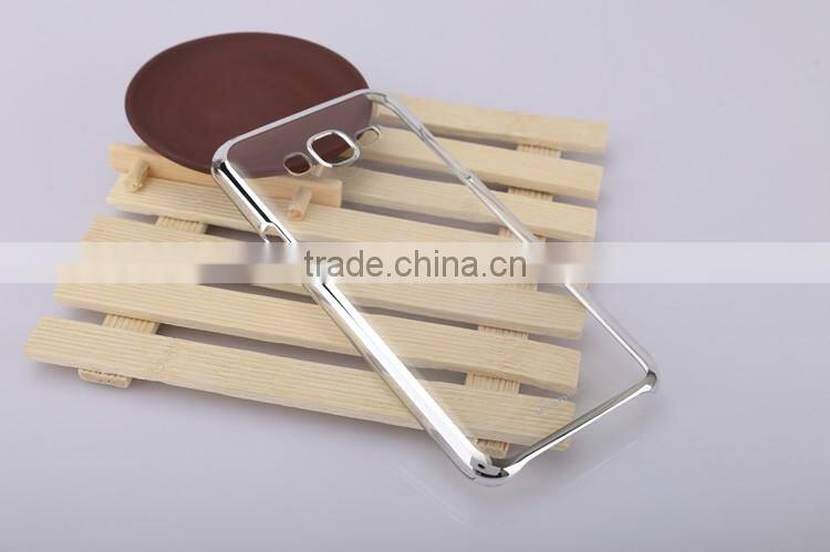 Ultra Thin Electroplating Transparent Soft TPU Phone Back Cover for Samsung Galaxy j7