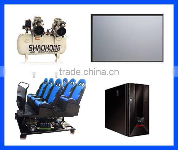 Newest 3d movies 5d cinema simulator for sale with motion chair, special effect