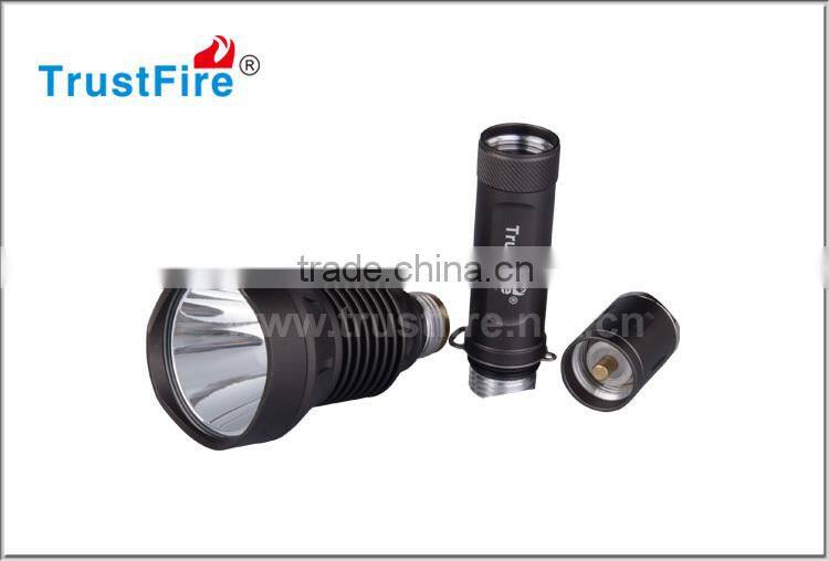 Waterproof searchlight 1000LM TrustFire X9 aluminum Police XML T6 led emergency flashlight,5 modes rechargeable flashlight