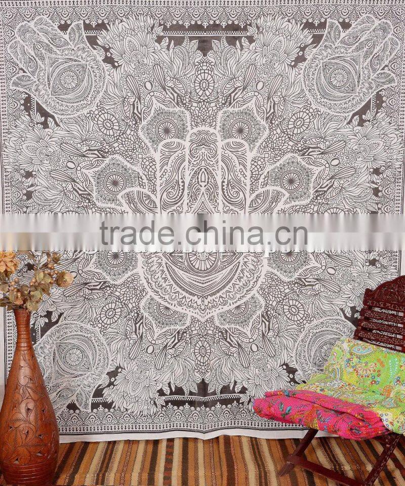 Hamsa Hand Tapestry Hand of Fatma Islamic Wall Art Wholesale Printed Indian Tapestries Hippie Throw