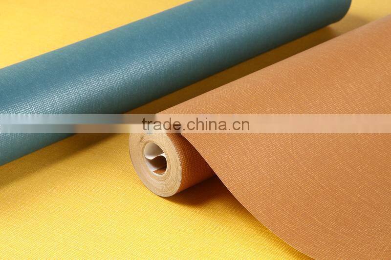 solid color waterproof nonwoven hotel wallpaper