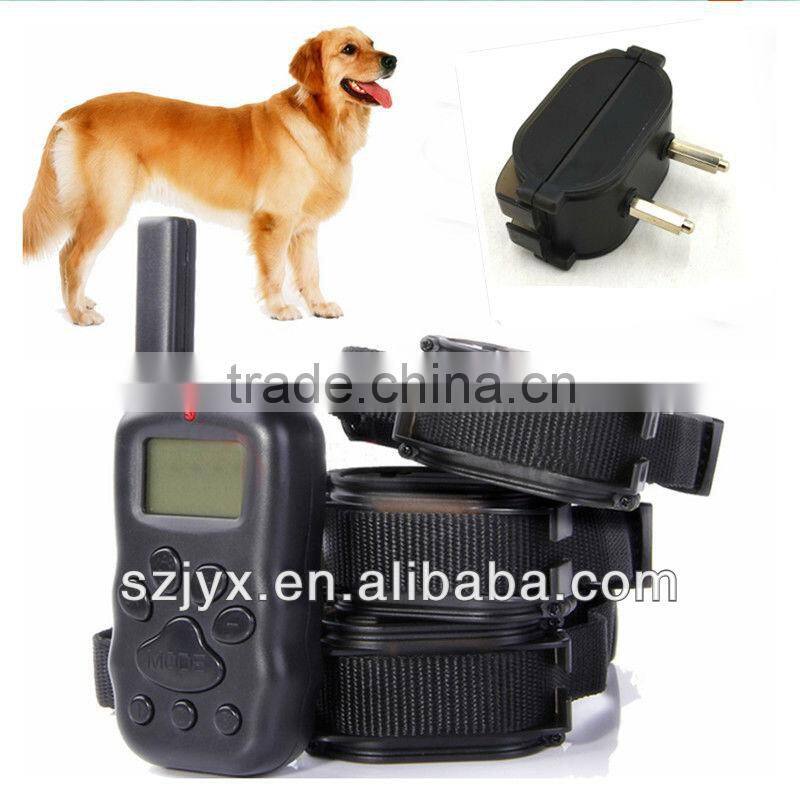 X600 anti bark rechargeable remote control slave dog training vibrating shock collar and leashes for pets in house and garden