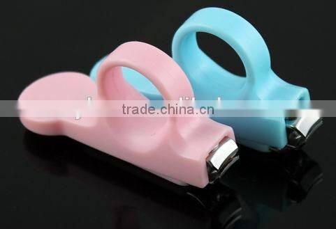 Pink 2pcs set Baby safety eco-friendly baby nail clipper and scissors