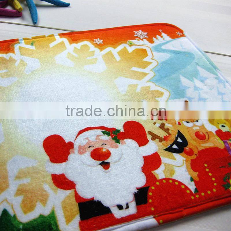 Christmas door mat Santa Claus series HD printing mat