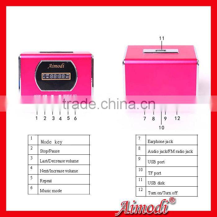 cheap price stereo digital speaker With LED digital display