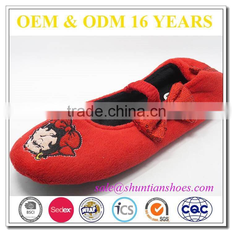 new promotional logo customised ballet shoes for little girls
