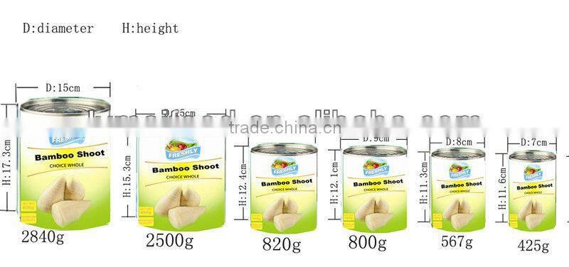 2013New Crop 567g Canned Bamboo Shoot