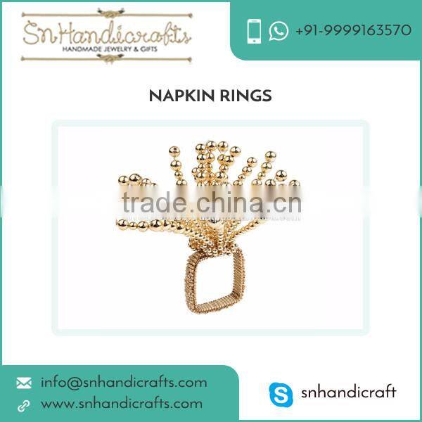 Colorful and Artistic Design Napkin Rings Available for Dinner Tables