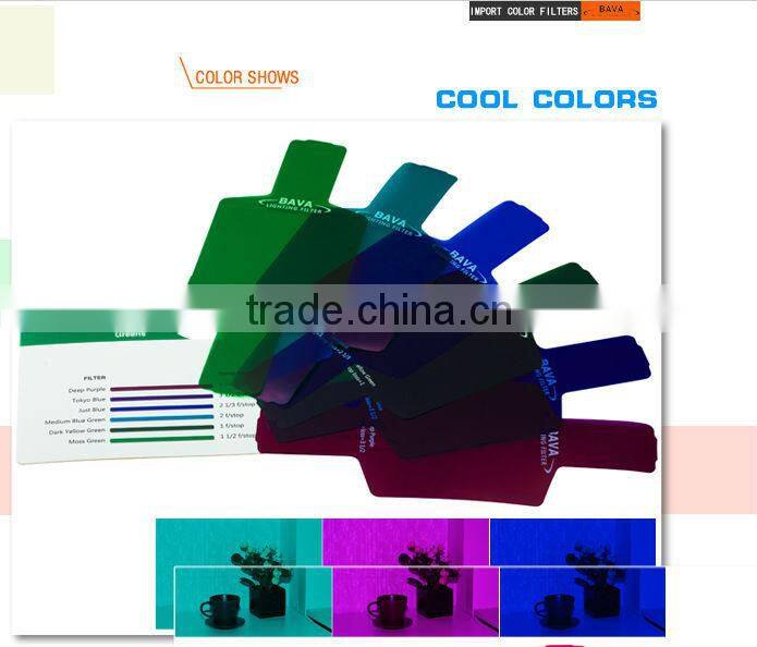BAVA studio fLash color gels filter 20pc gels-Band universal lighting filter