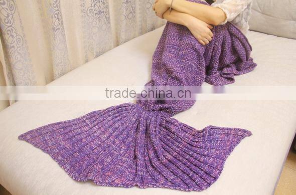 Mermaid Tail Crocheted Blanket