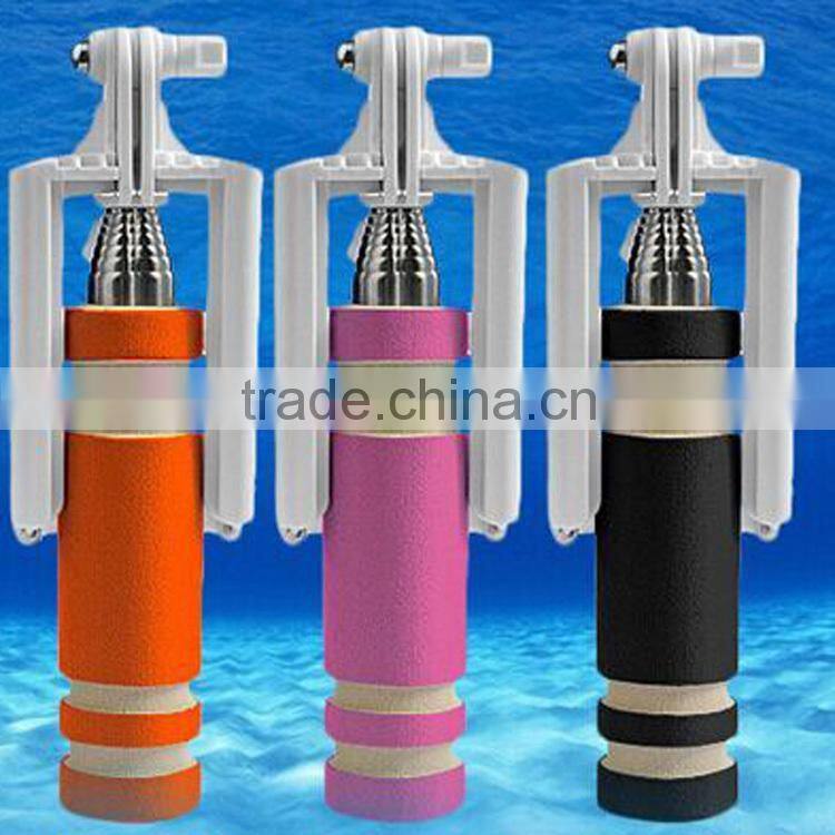 Colorful monopod phone 2015 selfie stick factory sell direct Selfie sticks mini mobilphone Monopod