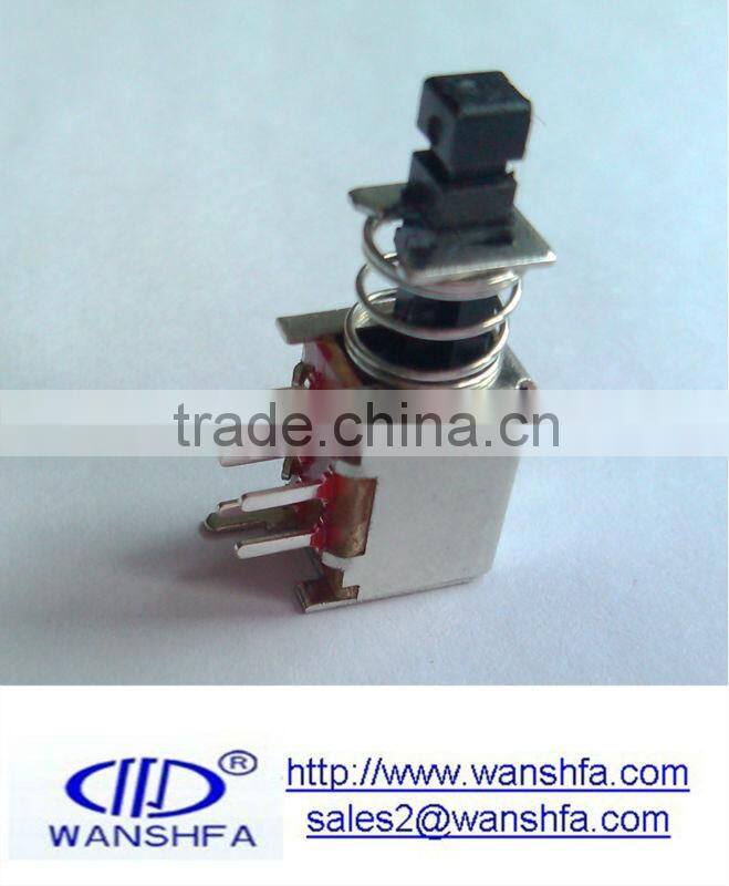 PS-22F03 50V DC self-lock push switch