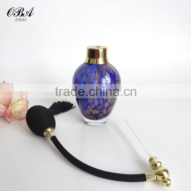 Wholesale handmade luxury air bag glass perfume bottle , Custom gasbay spray pump glass perfume bottle 70ml