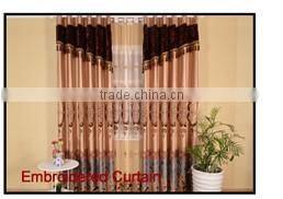 High-grade embroidery types of curtain fabrics