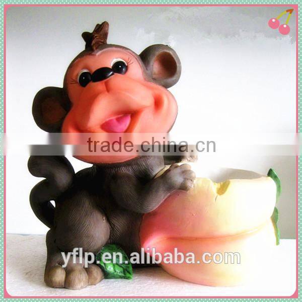 Resin Dog Figurine Flower Pot Craft for Garden Decoration