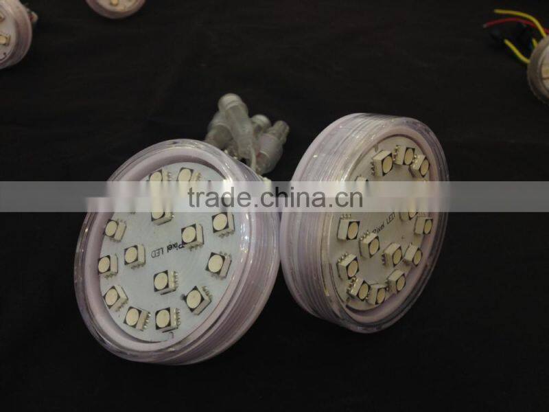 outdoor programmable 45mm 9led MD5050 leds pixel for theme park