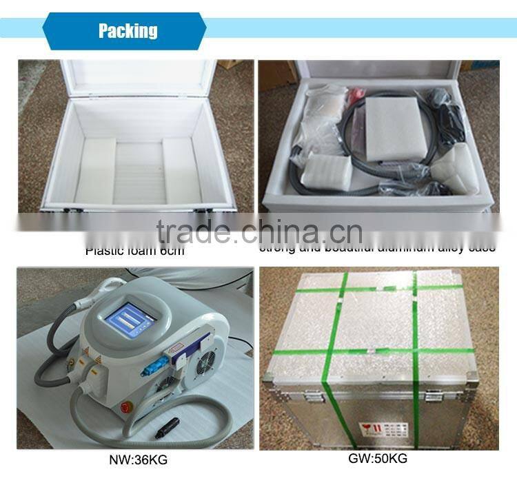 CE approved imported lamp 2 IN 1 elight IPL long pulsed nd yag laser hair removal