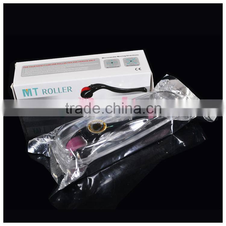 Factory made medical grade derma roller 540 microneedling system/ skin whitening pigment removal dark circles mesoroller