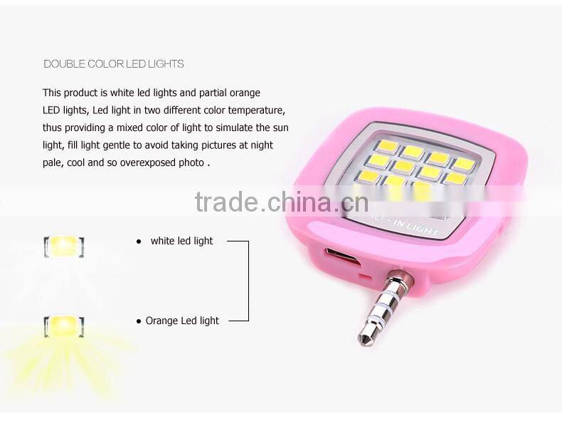 2016 new arrival portable mini selfie flash light Iblazr smartphone flash light for mobile phone iPad Tablet phone