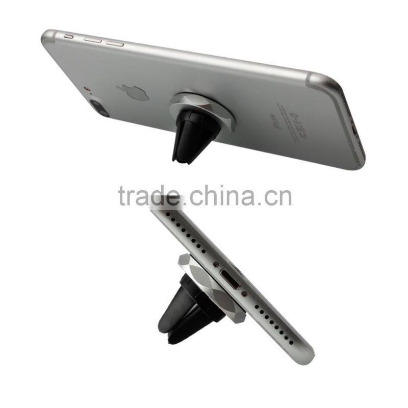 Universal rotating portable mini air vent magnetic mobile cell phone stand mount car holder