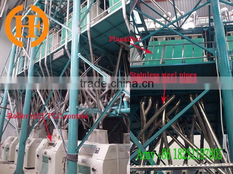 Corn maize flour complete processing milling machine line