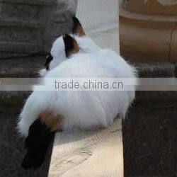 customized real looking synthetic fur breathing sleeping cat toy