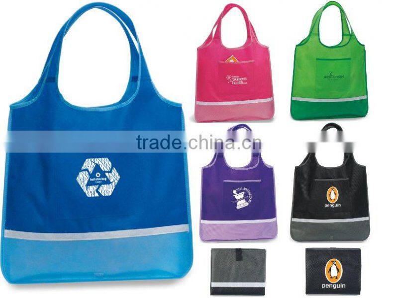 new design nylon tote bag with round handle , cumstomized size and design OEM orders are welcome