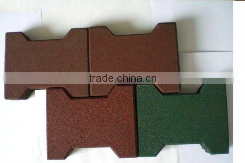 GYM rubber floor tiles brick