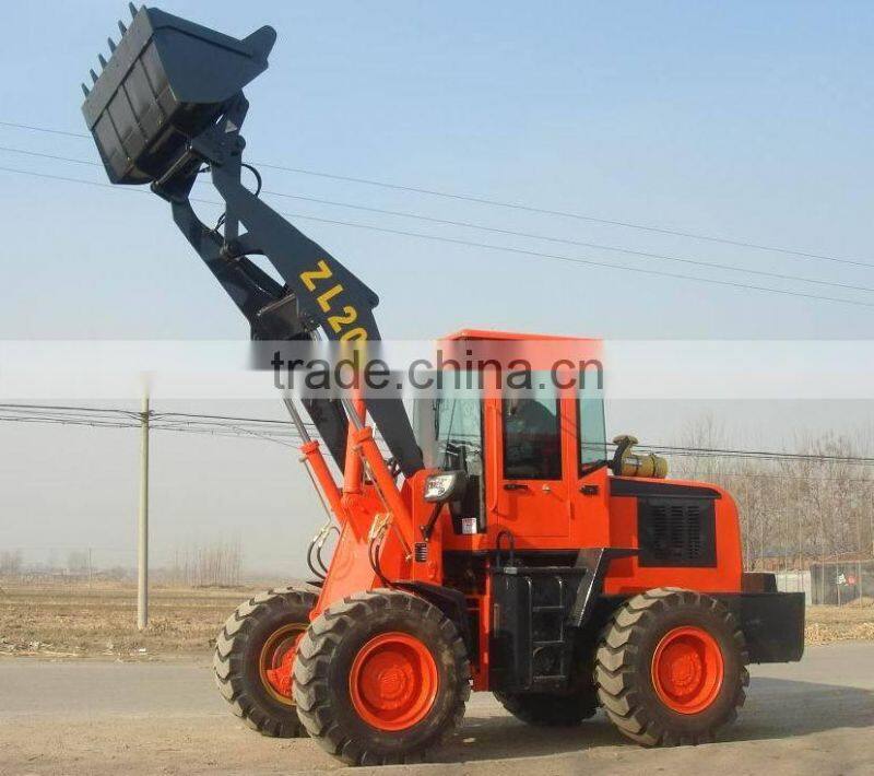 2 ton china mini wheel loader CS920/JT920B/ZL20F for export