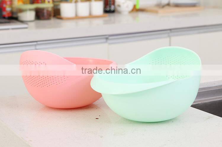 Colorful draining basket --blue(S)