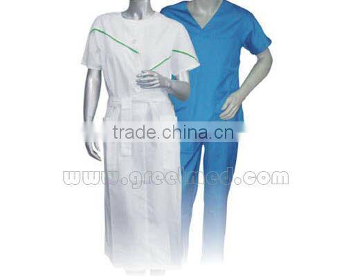 hot sale cheap non-woven hospital nurse uniform