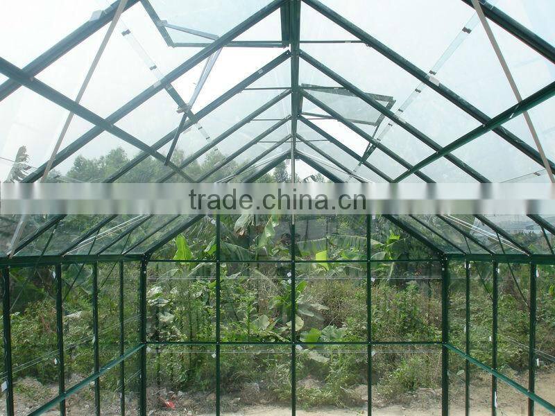 Spring clips glass greenhouse for plantting flower and vegetables HX78126G-1