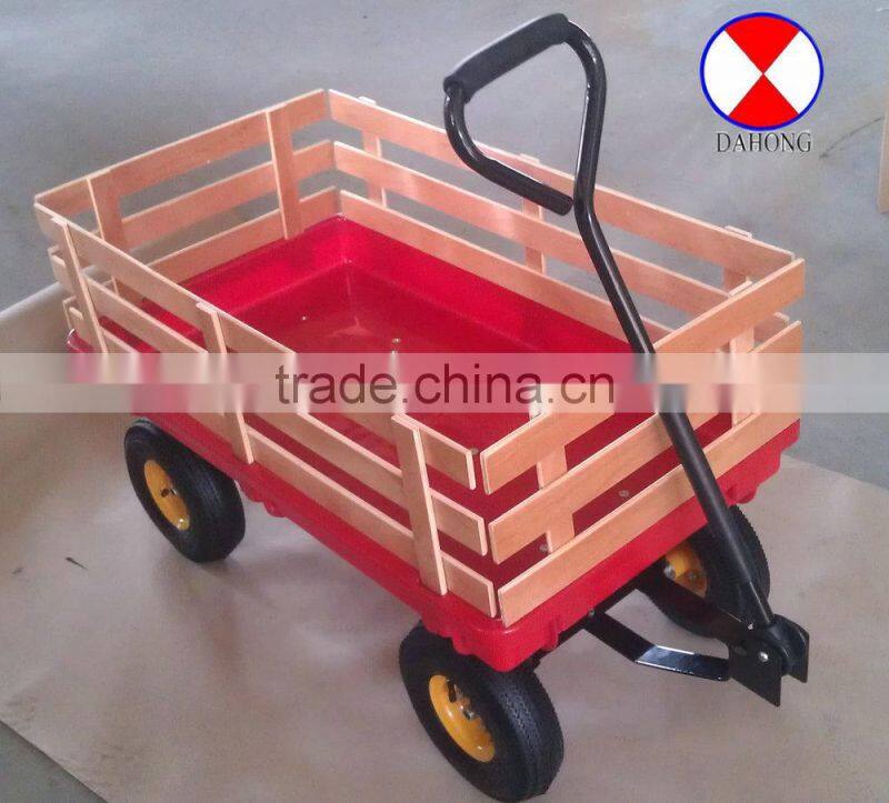 tool wagon cart TC1801, wood fence
