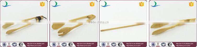 Professional Newest kitchen wooden function of food tongs