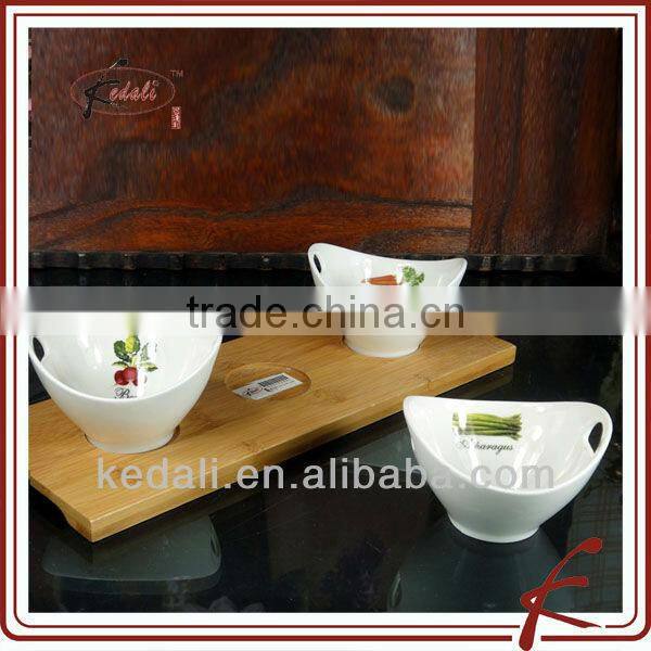 China Factory Wholesale White Ceramic Porcelain Dinner Set Sauce Dish