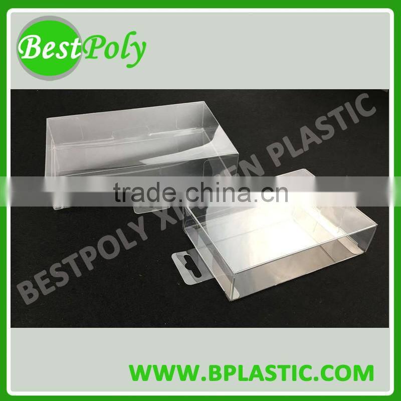 Clear Plastic Folding Box with Hang Hole