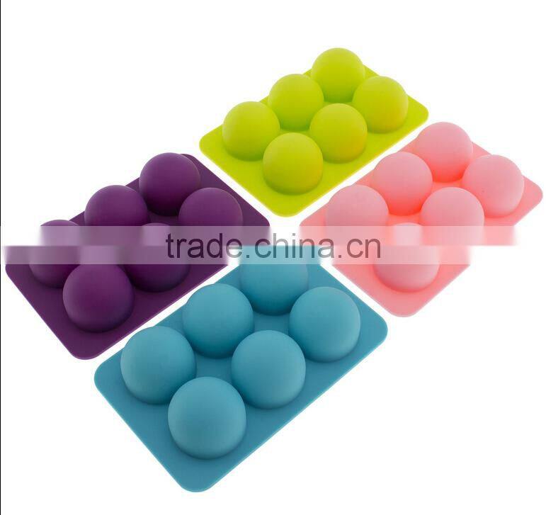 Silicone 6-Cavity Round Chocolate Truffle