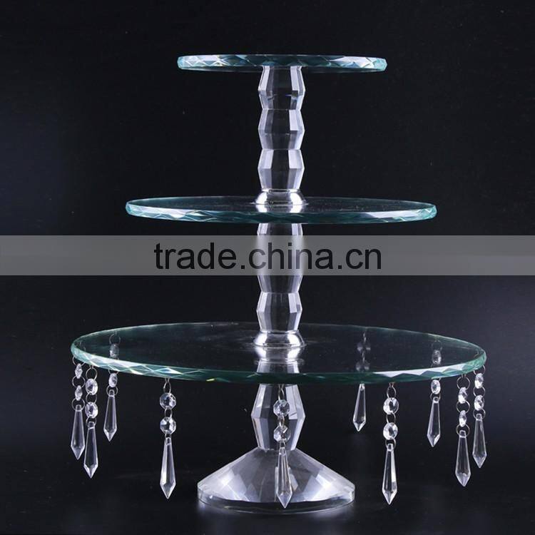 Best Prices simple design wholesale crystal cake stand with good offer