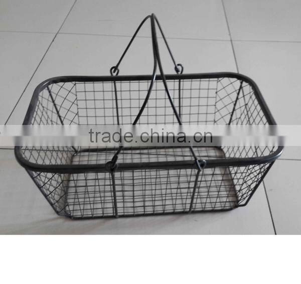 hanging storage baskets stainless steel wire mesh baskets metal wire storage baskets with liners