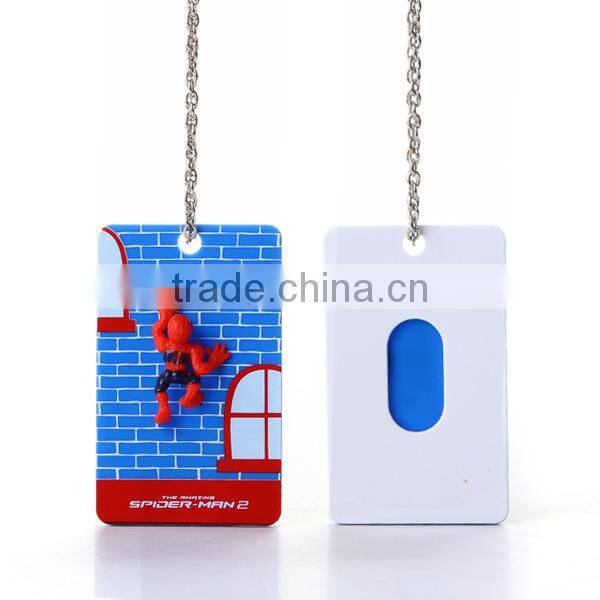 N119 cartoon bus card set of document sets work permit card badges luggage tag with a lanyard Lanyard