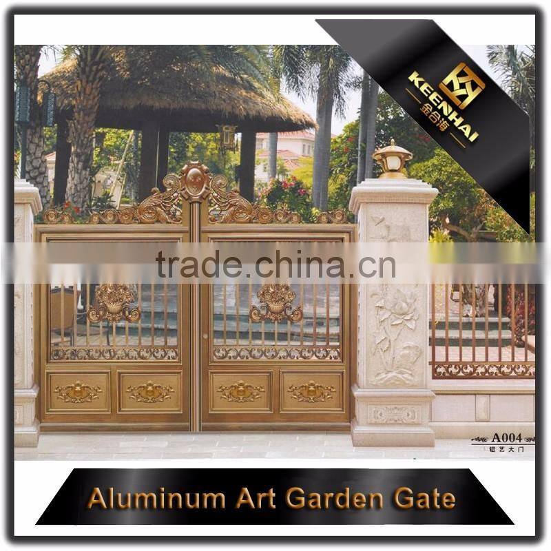 Home&Garden Decoration Powder Coated Cast Aluminum Exterior Villa Door