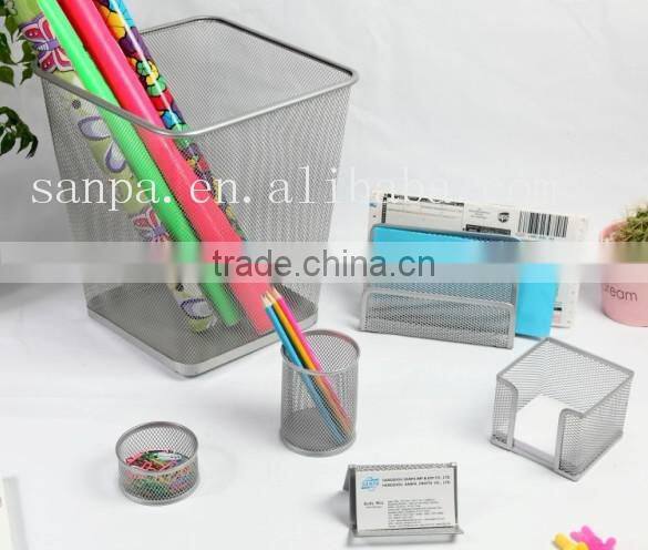 Modern Stationery Metal Mesh 6 pcs Office Set