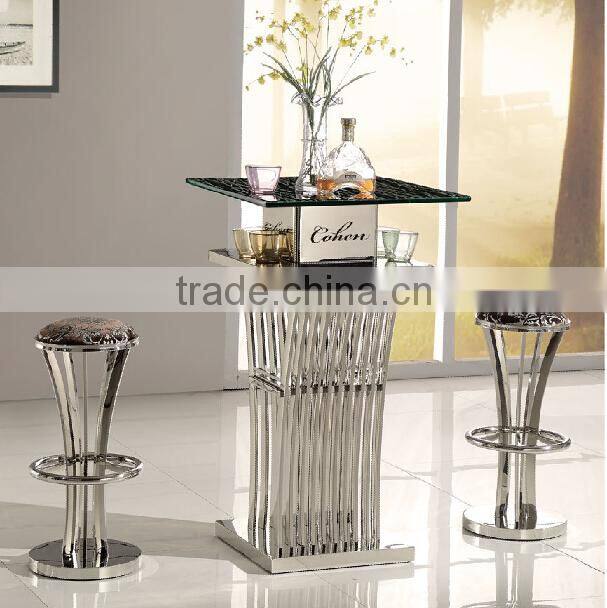 Vintage Bar Table / Retro Bar Table/ Metal Bar Table